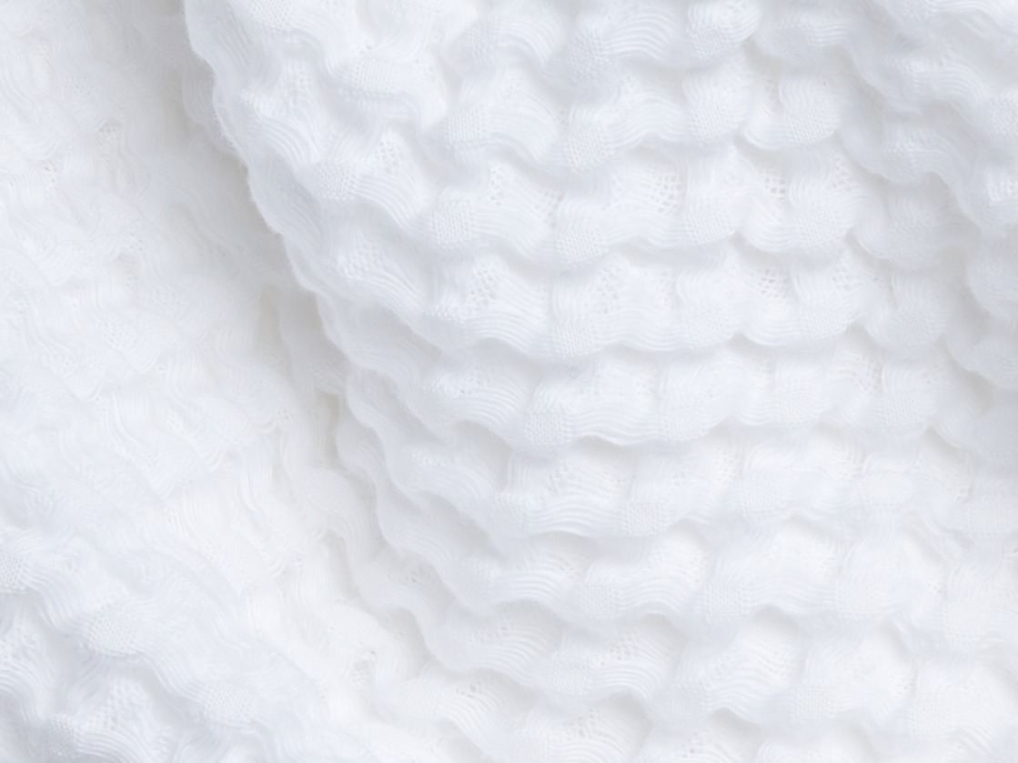 Detail photo of a waffle towel