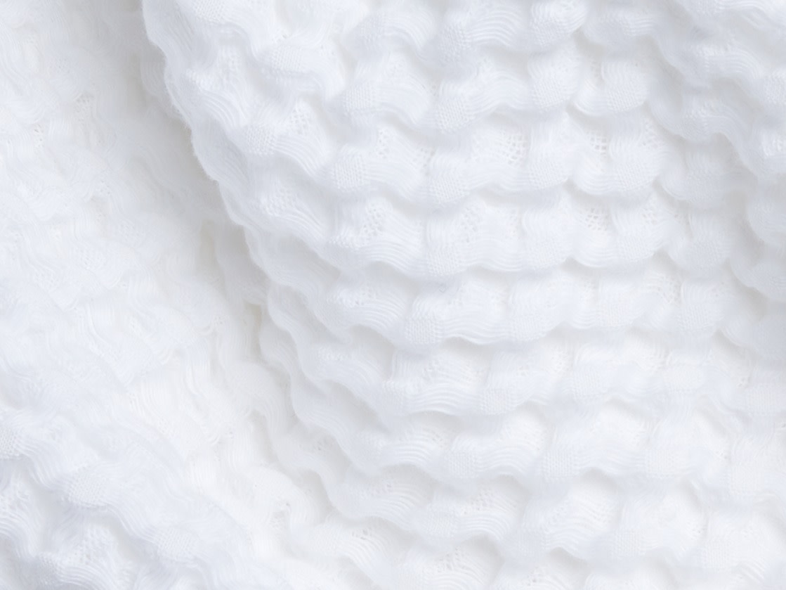 Detail photo of a waffle towel
