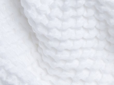 White waffle towel