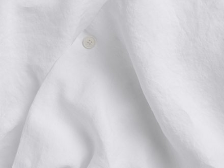 Close Up Of Linen Duvet Cover Set