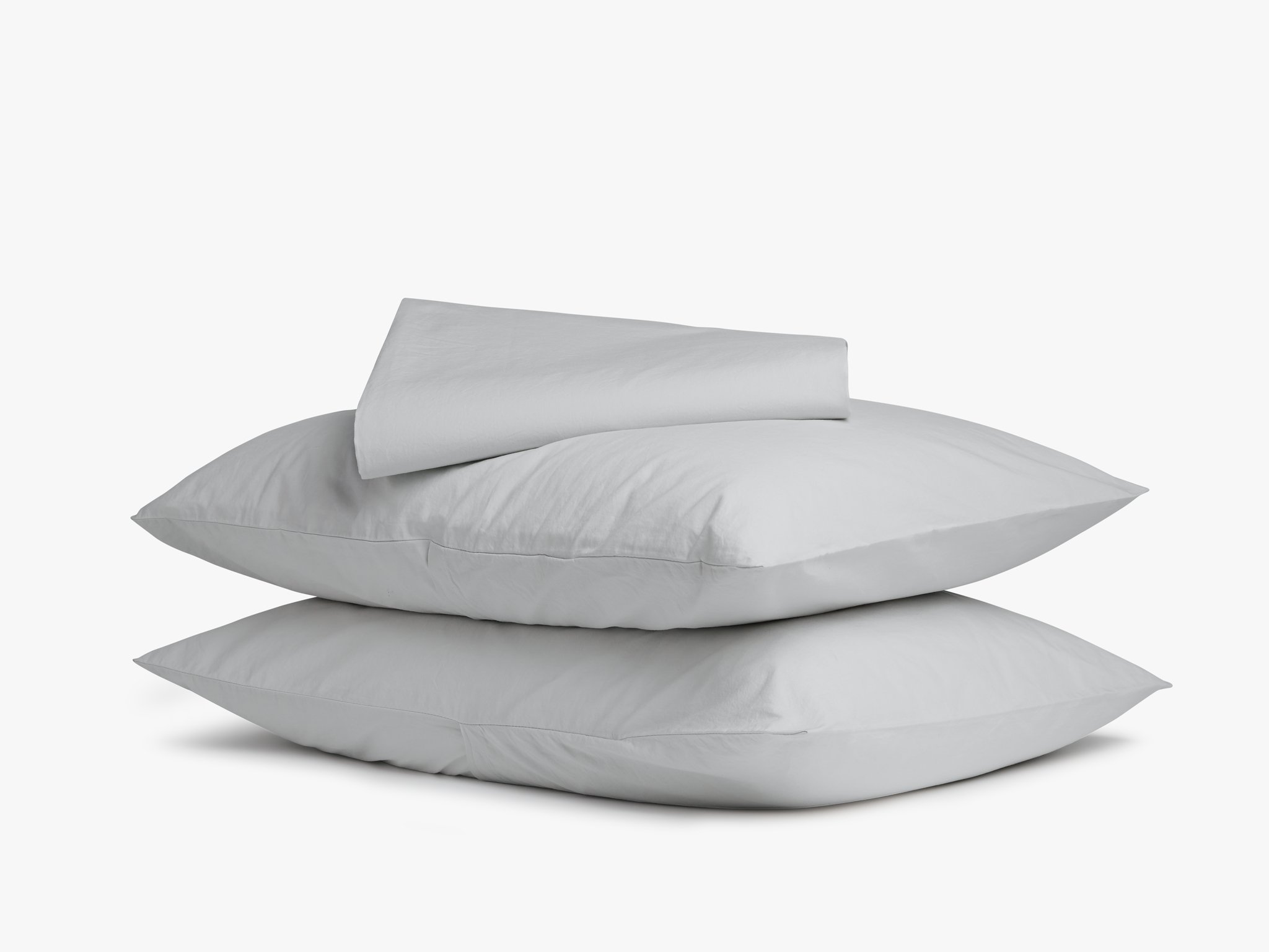 King Percale Fitted Sheet in Light Grey | Made in Portugal | Parachute