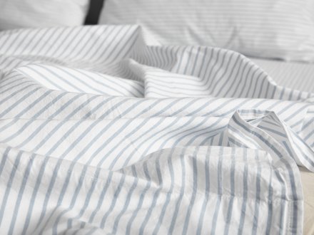 Striped Percale Top Sheet