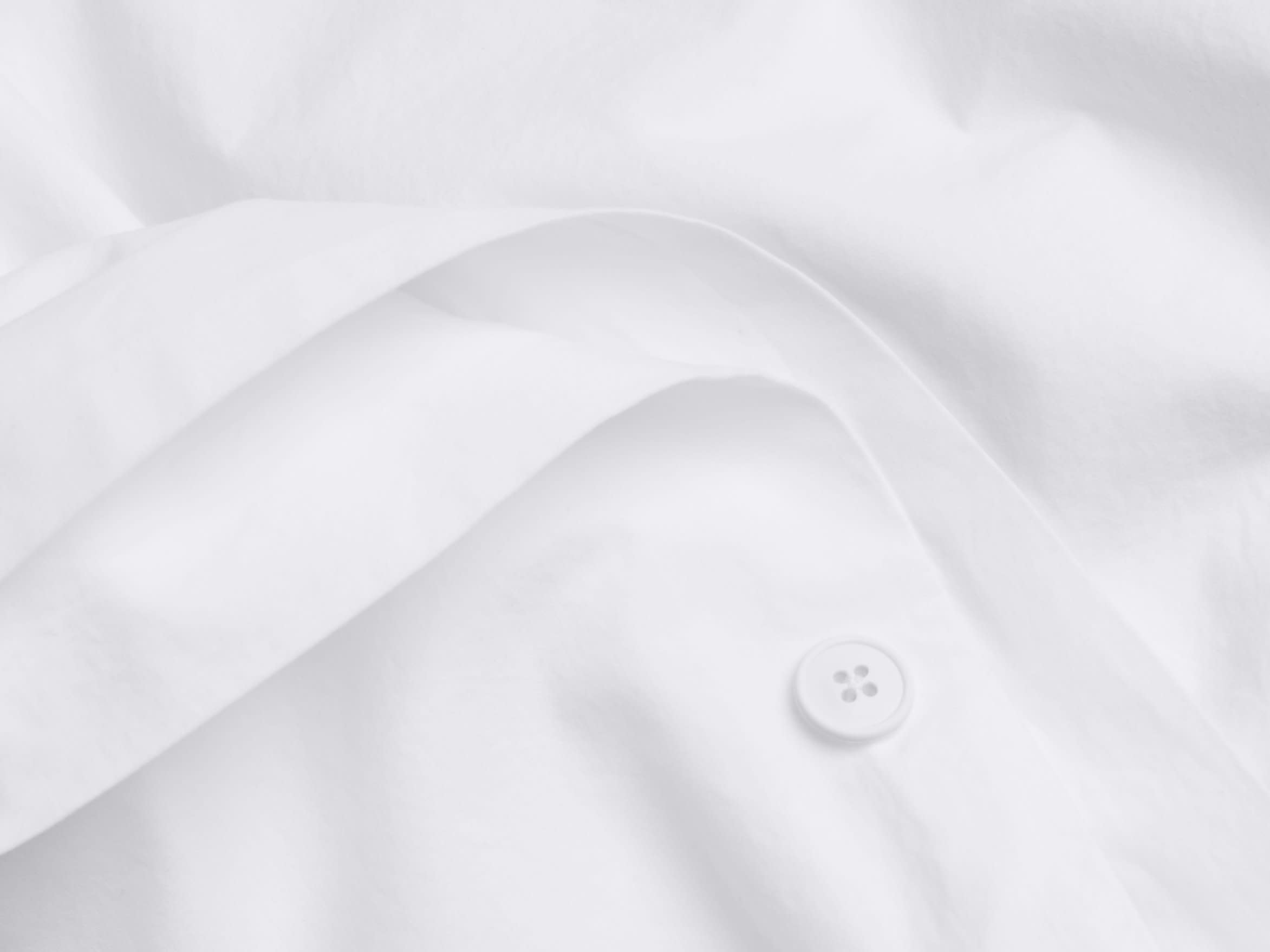 Close Up Of White Brushed Cotton Duvet Cover