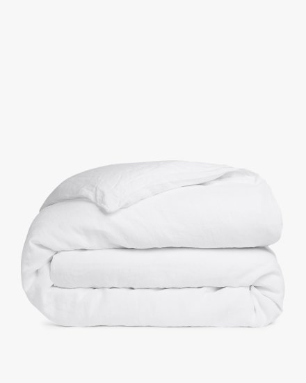 White Linen Duvet Cover