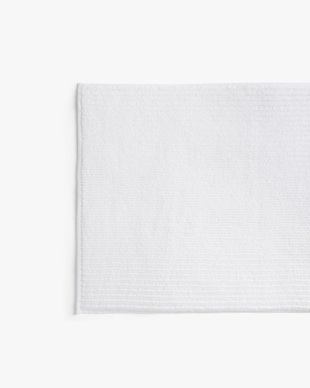 White Soft Rib Tub Mat