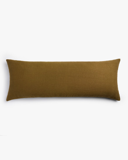 Kelp Vintage Linen Body Pillow Cover