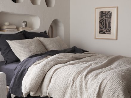 Channel Duvet Cover Set Shown In A Room