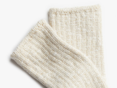 Flax Cotton Marled Socks