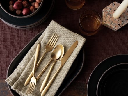 Close Up Of Velo Flatware Set