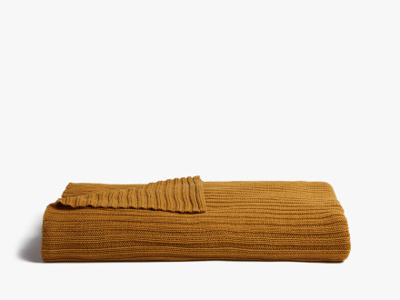 Oversized Rib Knit Throw