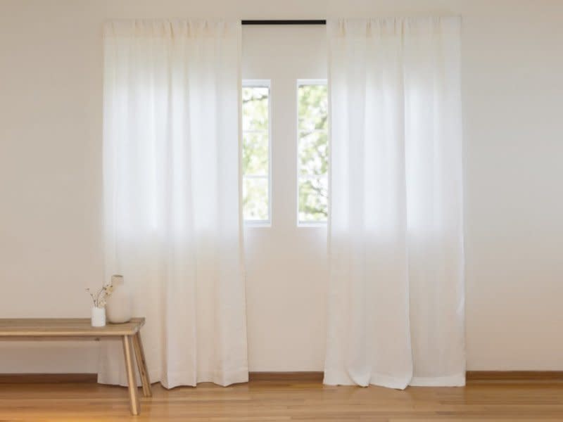 White Washed Linen Curtain Product Image