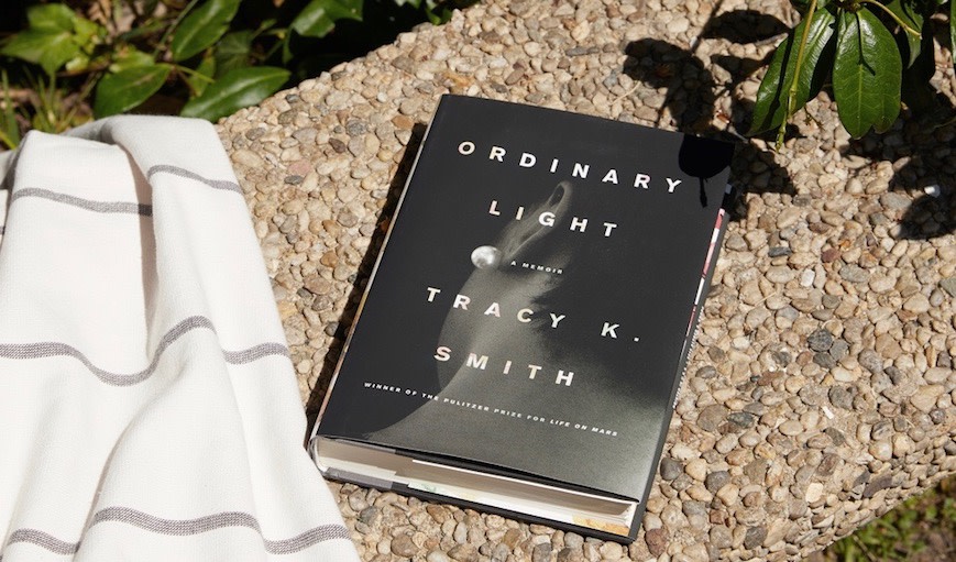 Book: Ordinary Light next to Fouta Towel