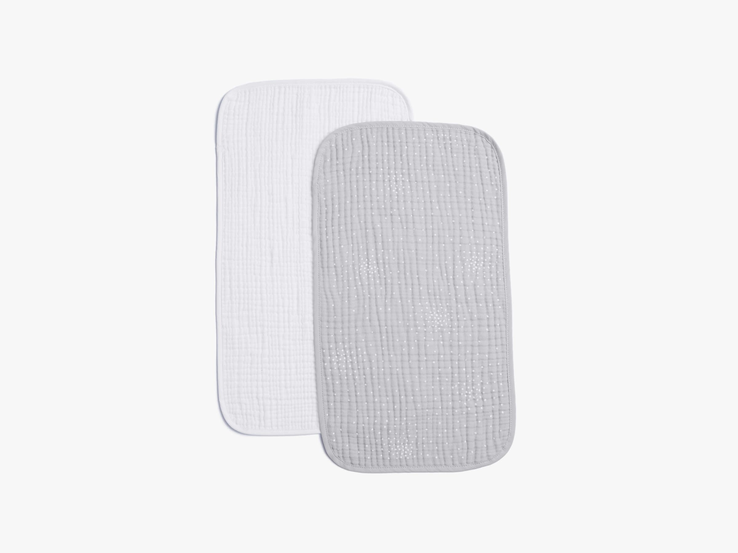 Grey And White Burp Cloth Set Product Image