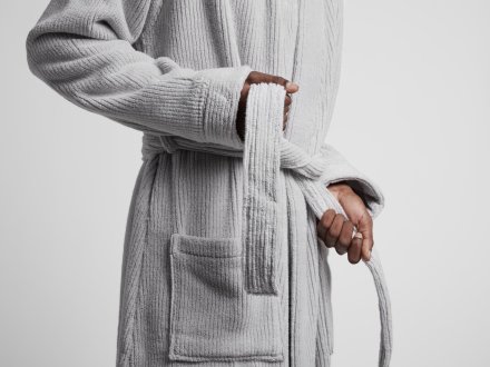 Soft Rib Robe Shown In A Room