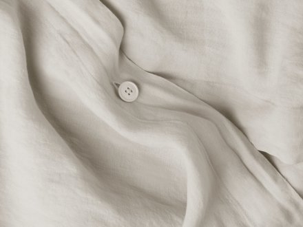 Close Up Of Linen Duvet Cover Set