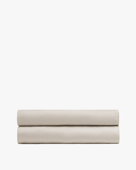 Bone Sateen Fitted Sheet