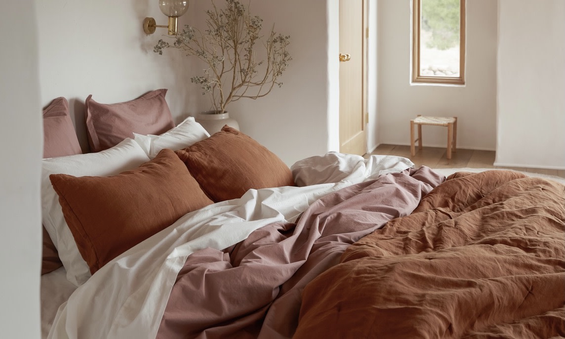 Fabric Swatch Inspires Serene Bedroom Design