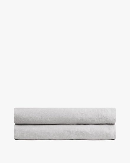 Fog Linen Fitted Sheet