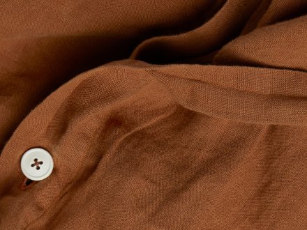 Close Up Of Linen Duvet Cover Set
