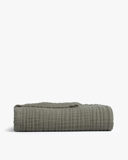 Moss Cloud Linen Gauze Throw