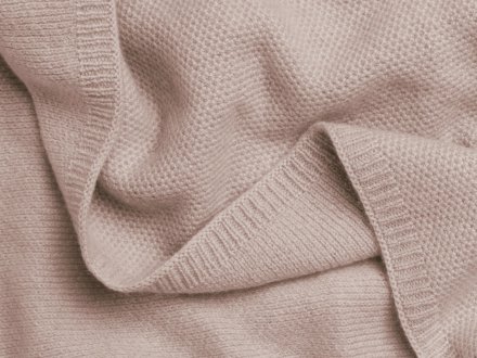 Close Up Of Cashmere Baby Blanket
