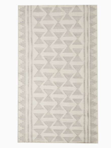 Graphic Wool Kilim Rug