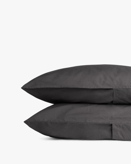 Slate Percale Pillowcase Set