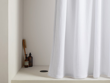 Organic Cloud Cotton Shower Curtain