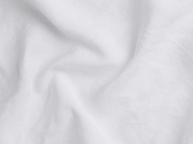 Close Up Of White Linen Top Sheet