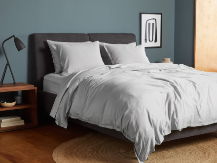 Sateen Duvet Cover Set Shown In A Room