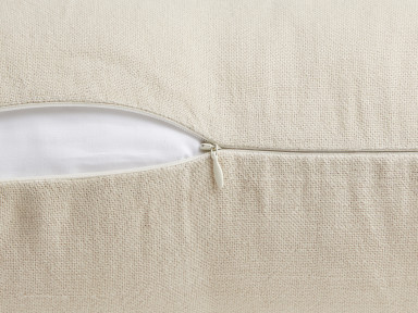 Natural Vintage Linen Bolster Pillow Cover