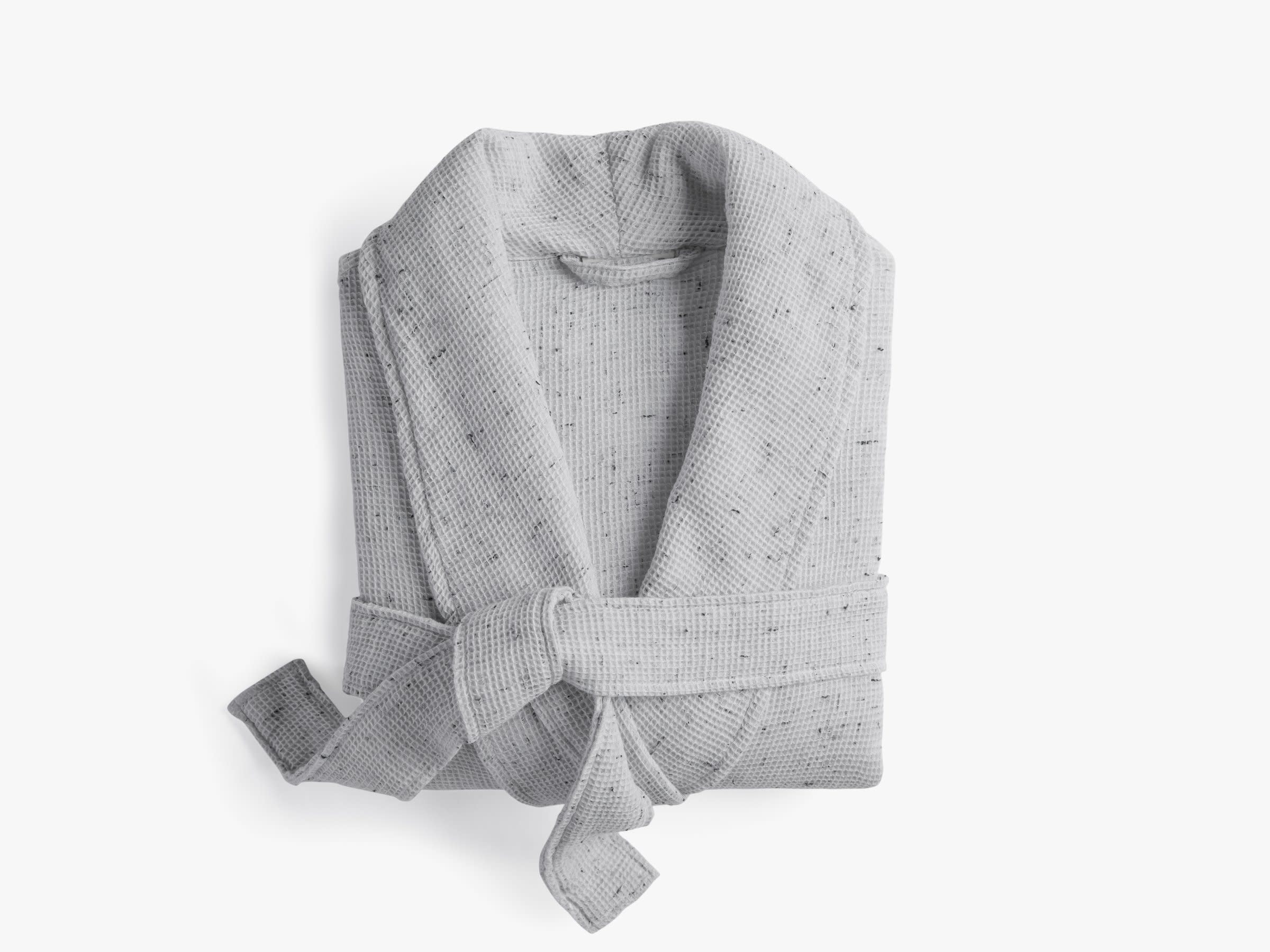 Grey Speckled Waffle Robe Product Image