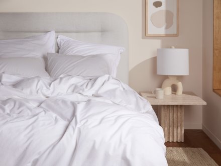Brushed Cotton Duvet Cover Set Shown In A Room