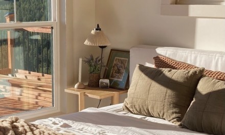 bedroom in a cabin