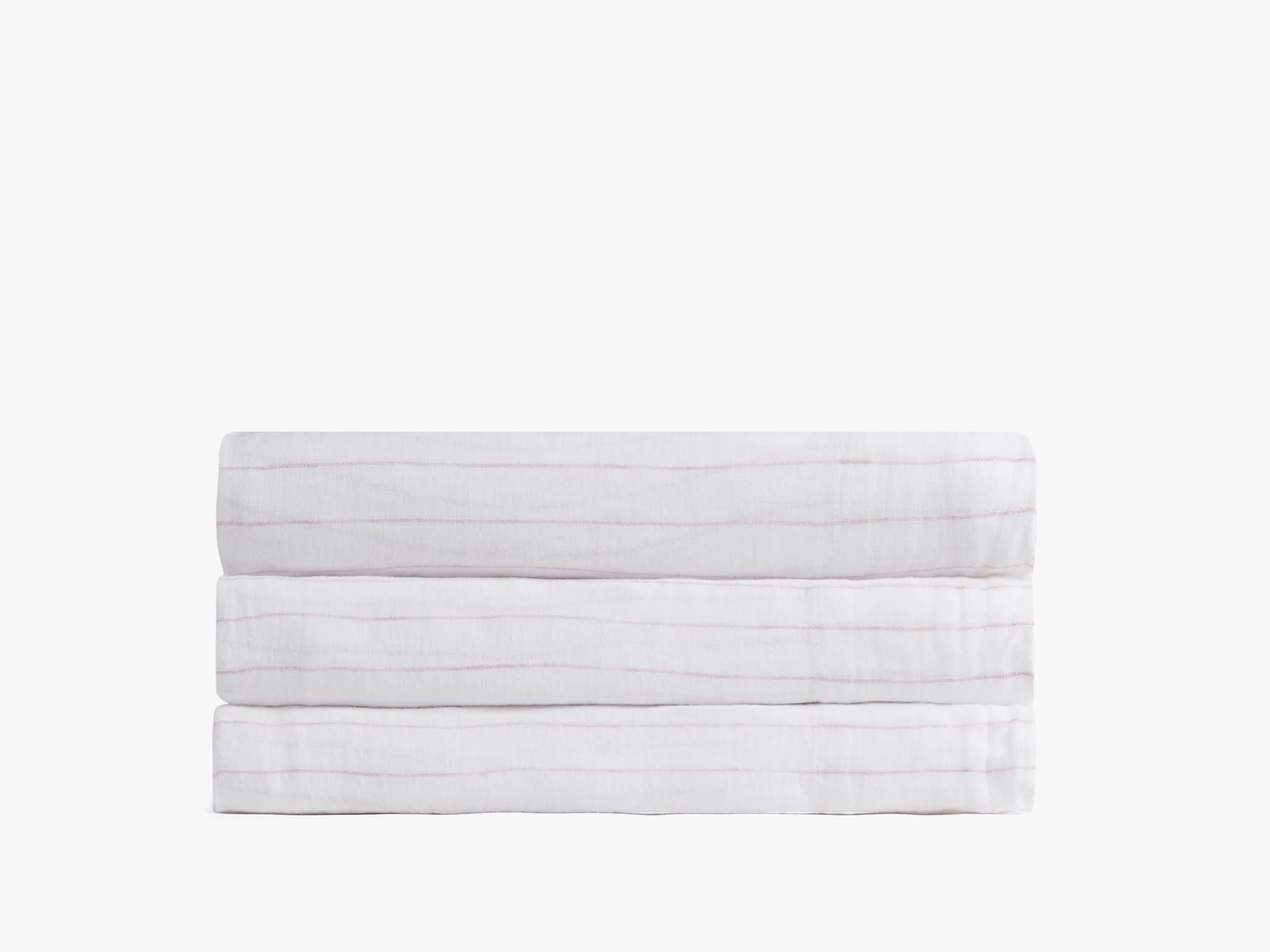 Blush Stripe Pinstripe Linen Top Sheet Product Image