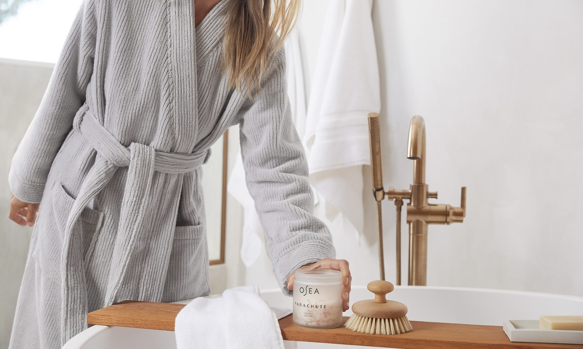 How to Turn Your Bathroom Into a Spa: Towels, Linens, Robes & Styling Ideas  | Parachute Blog