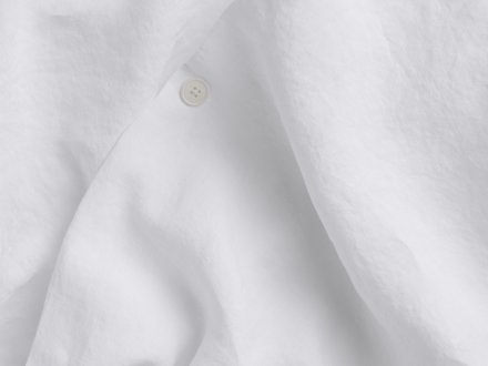 Close Up Of Classic Linen Duvet Cover