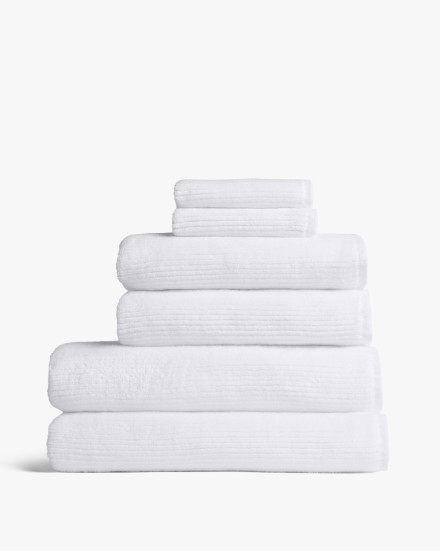 White Soft Rib Towels