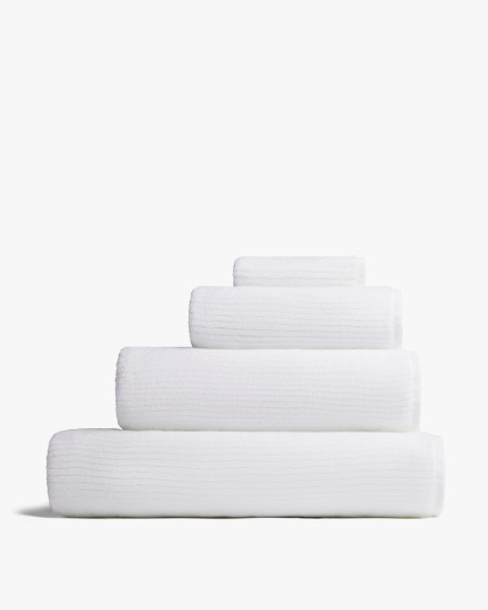 White Soft Rib Towels