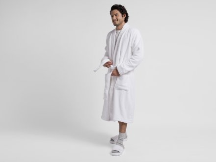 Soft Rib Robe Shown In A Room