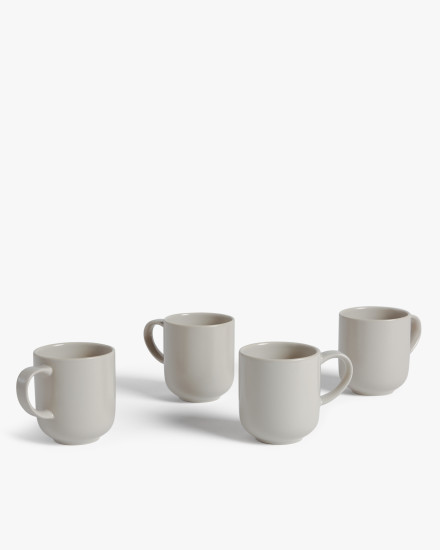 Bone Stoneware Mug Set