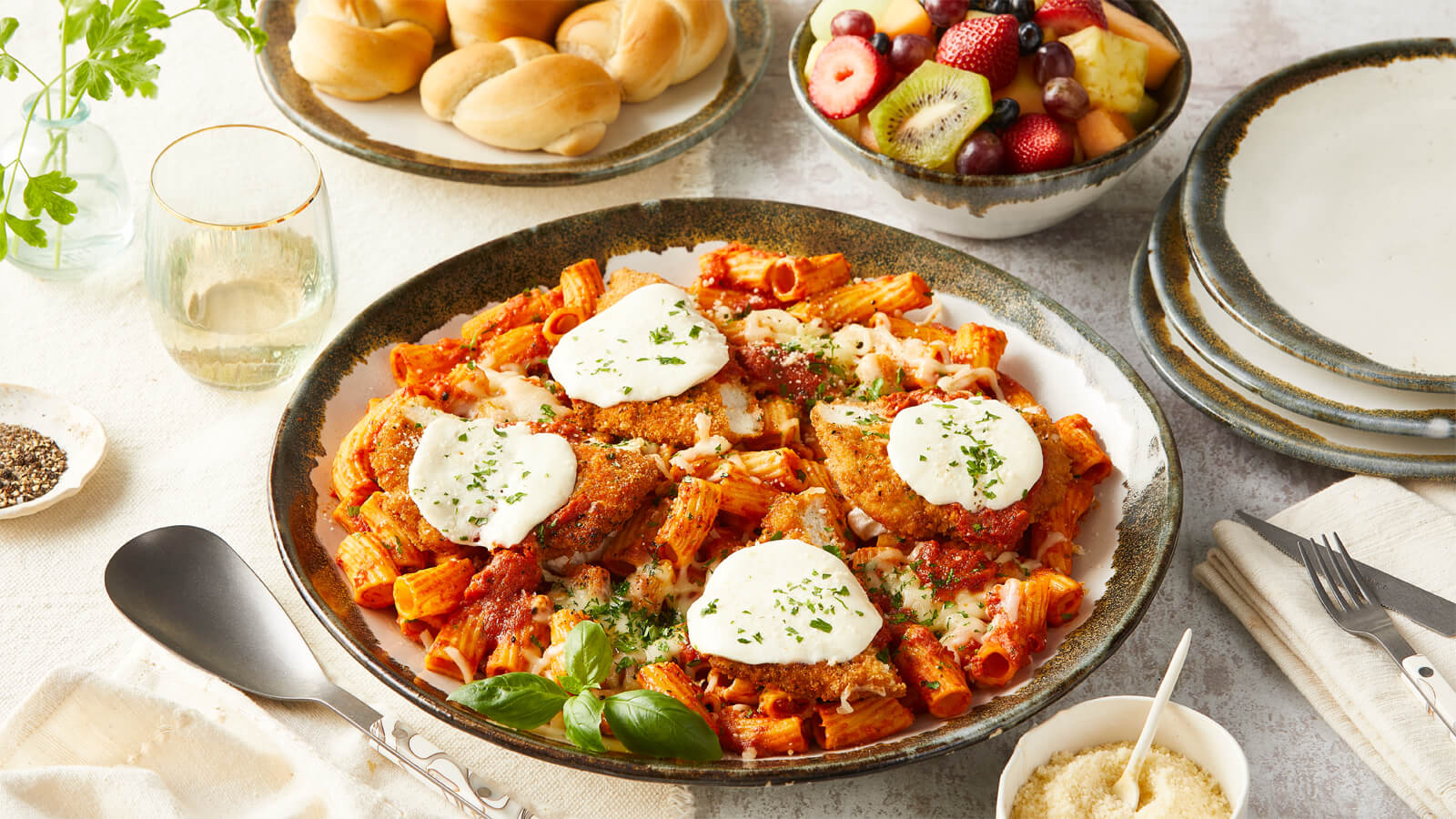Ready-to-Heat Chicken Parmesan or Marinara Pasta