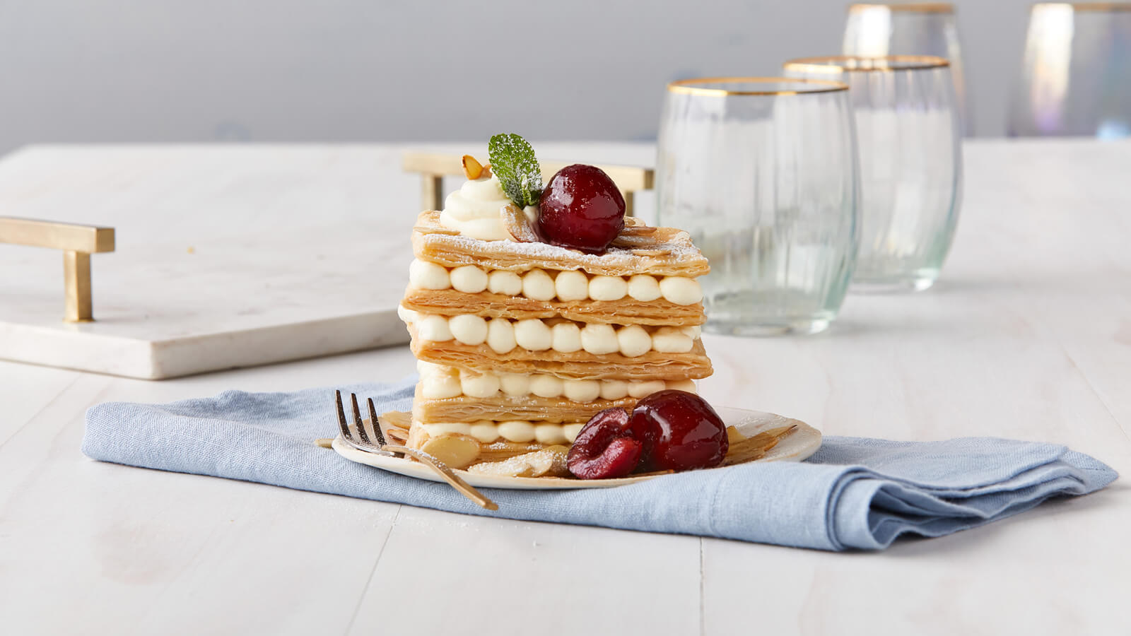 Cherry Almond Napoleons