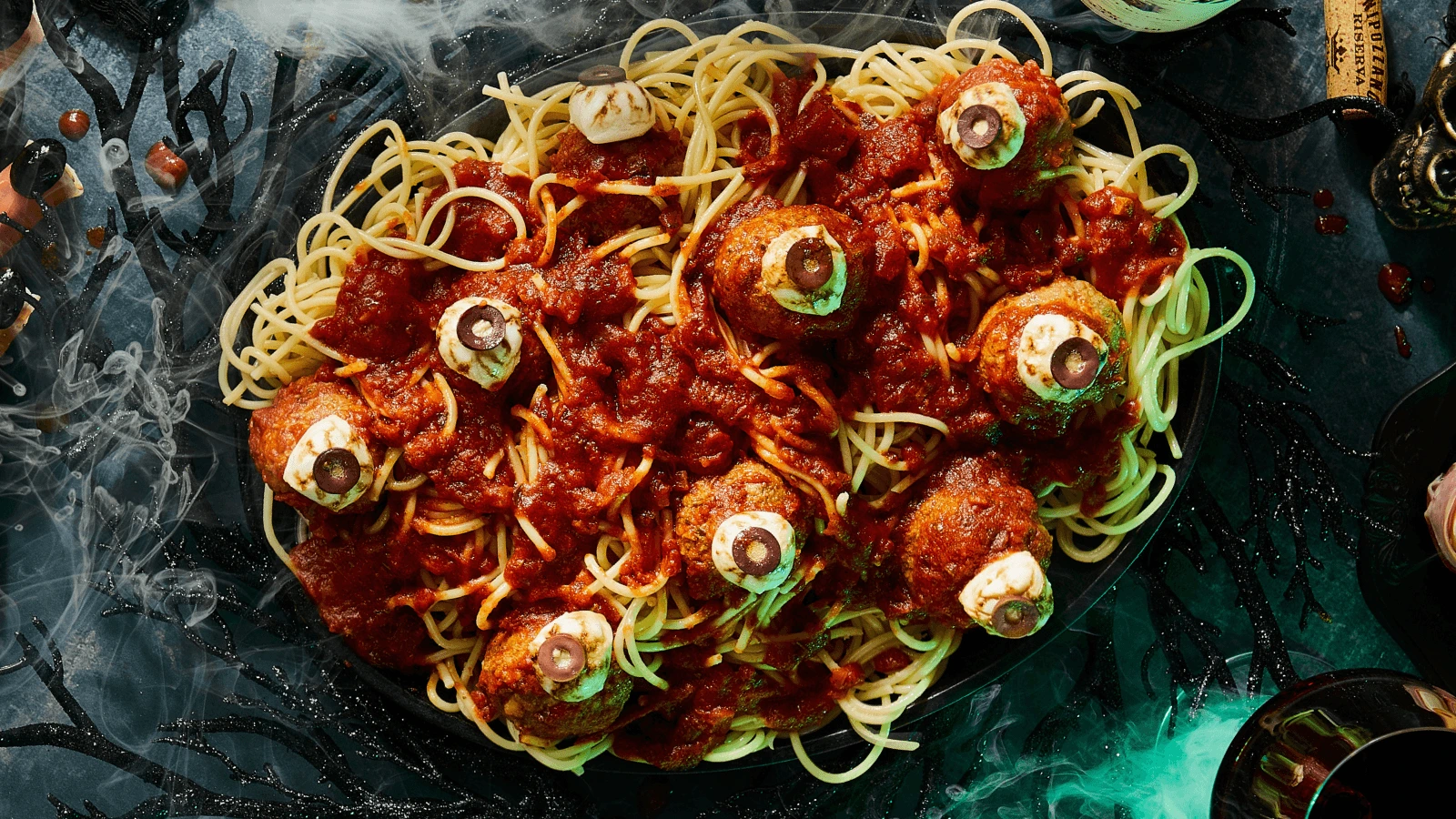 Spooky Spaghetti and Eyeballs