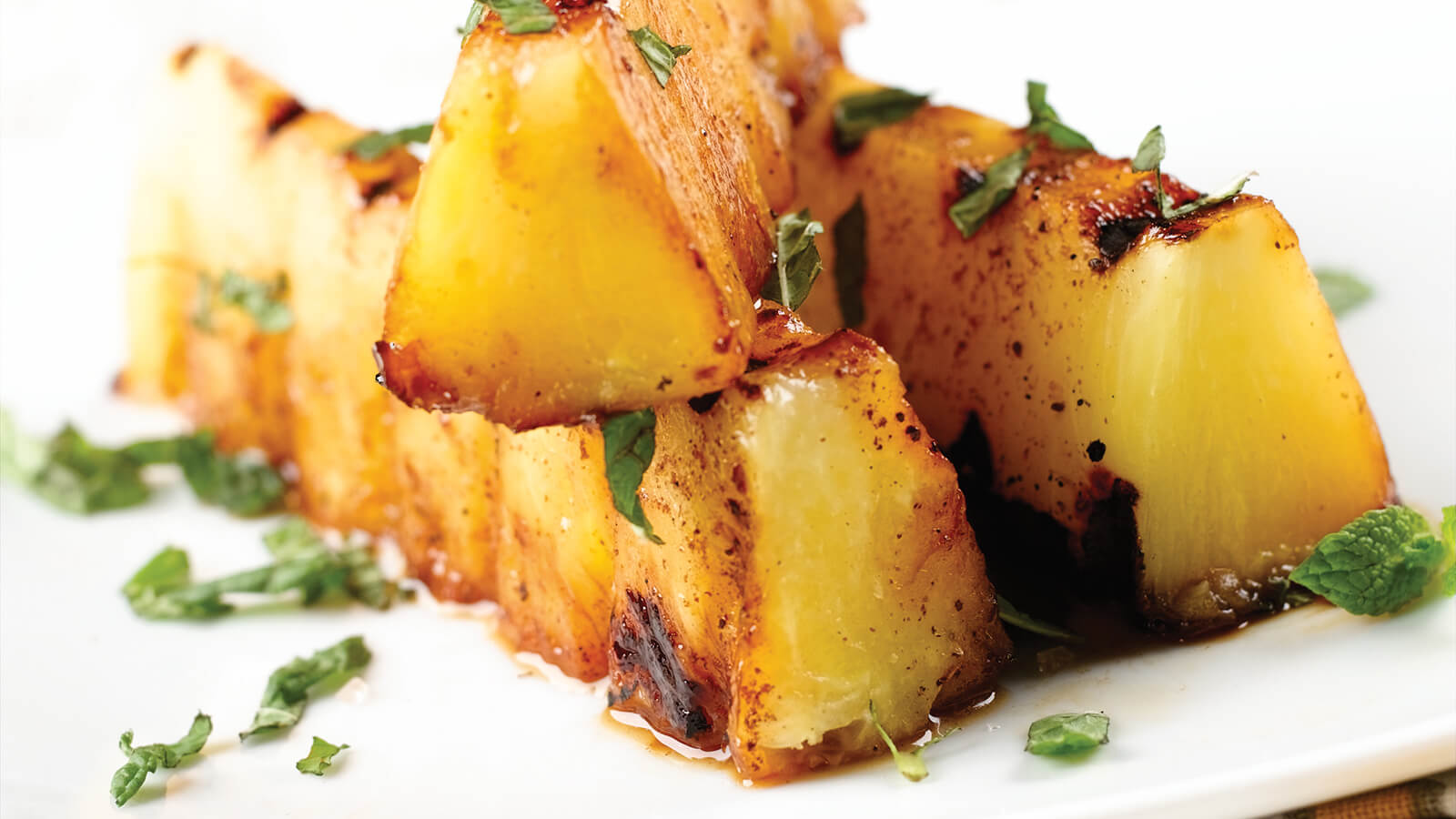 Grilled Pineapple with Chili Lime Rub