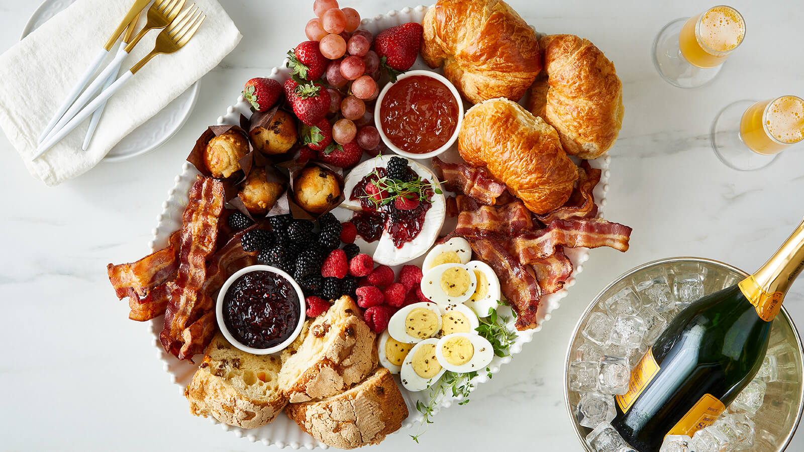 holiday brunch board