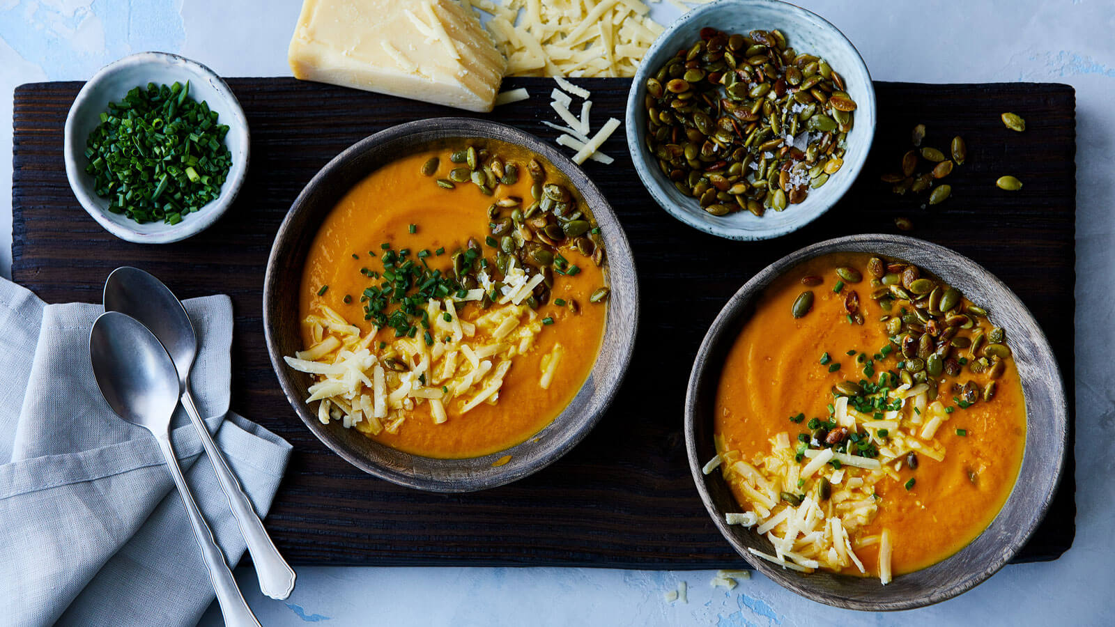 Pumpkin Soup with Gruyère