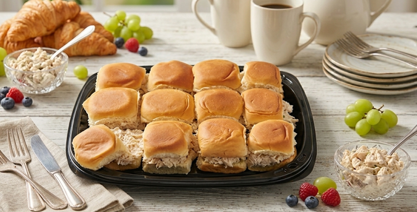 Dill Pickle Chicken Salad Sliders