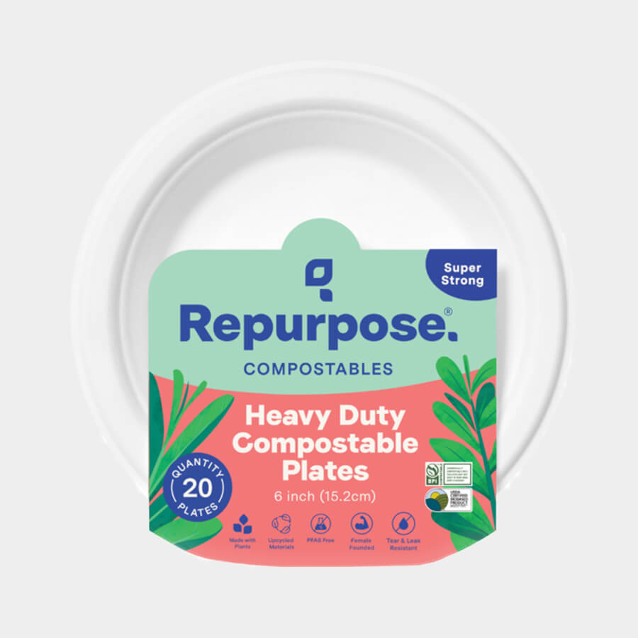 6" Dessert Plates, Repurpose Compostable