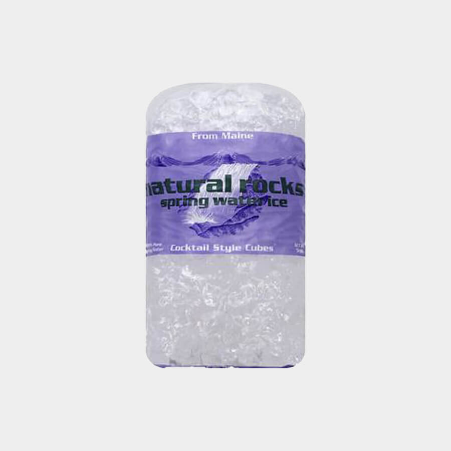  5lb Ice, Cocktail Style Cubes, Natural Rocks Spring Water